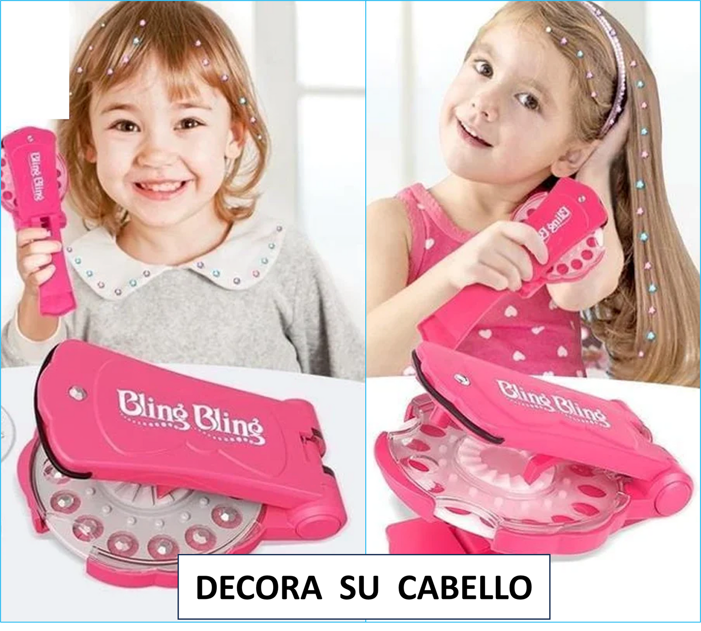 DIAMOND HAIR – Decora uñas, cabello, ropa y juguetes