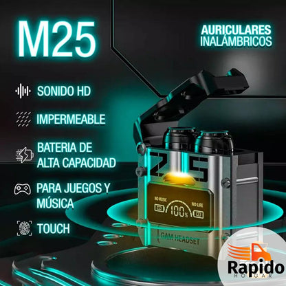 Audifonos M25 Originales® con Powerbank