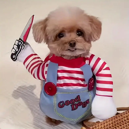 Disfraz Para Mascota Halloween | Chucky - Materiales Premium Cómodos